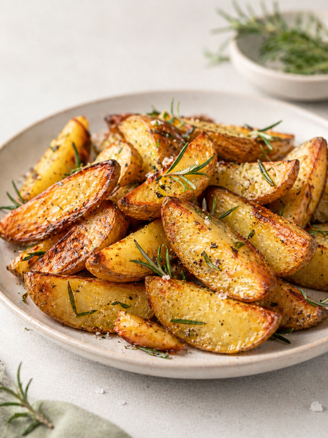Batatas rústicas com alecrim