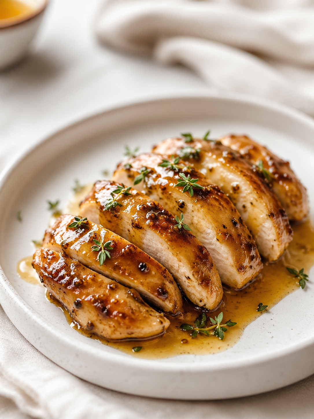 Filé de frango com mostarda e mel