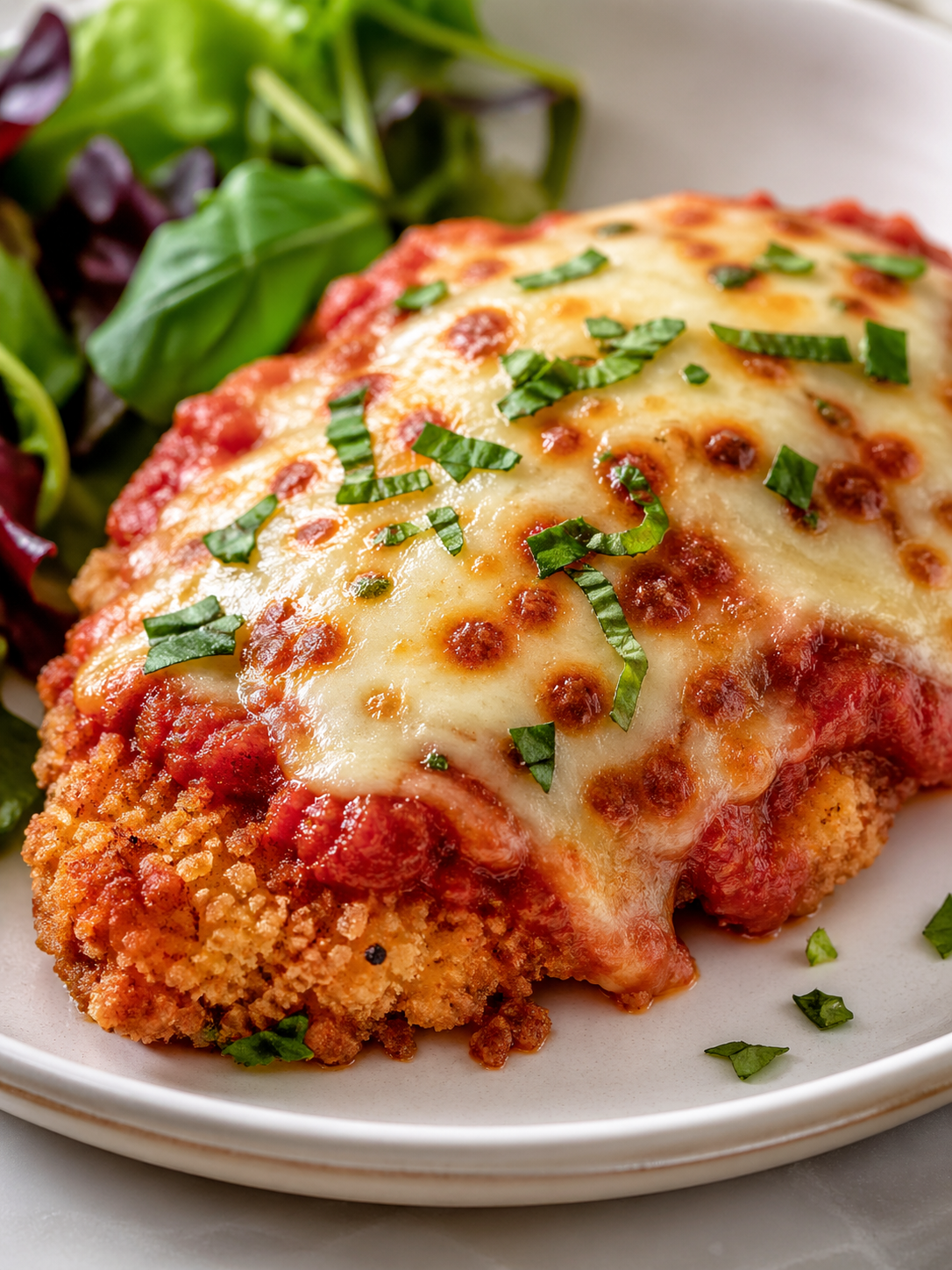 Frango à parmegiana saudável feito na airfryer